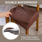 Genina Waterproof Chair Covers for Dining Room - Image 3