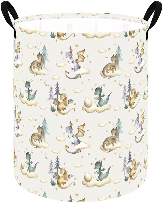 Large Laundry Basket Canvas Storage Bins Baby Nursery Hamper by VAIVUSTO