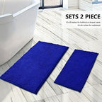 Bathroom Rugs Sets 2 Piece, Extra Soft Chenille Bath Mat Ultra Absorbent - Image 3