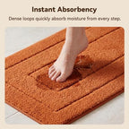 GRANNY SAYS Terracotta Bathroom Rug 16" x 24", Non-Slip Bath Mat - Image 3