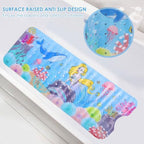 Baby Bath Mat for Tub Non Slip 40''x16'' Extra Long Bathtub Mat - Image 3