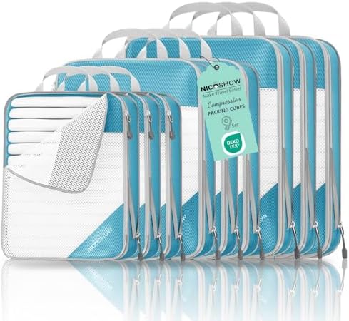 9 Set Compression Packing Cubes by NICOSHOW