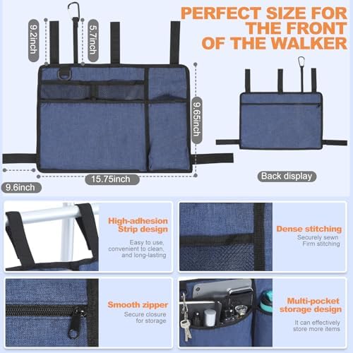 Premium Walker Bags for Folding Walkers Accessories - Image 3