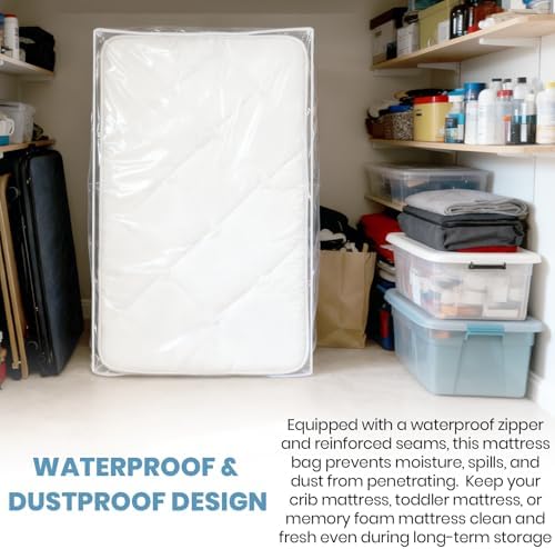 Clear Crib Mattress Protector Storage Bag - Image 4