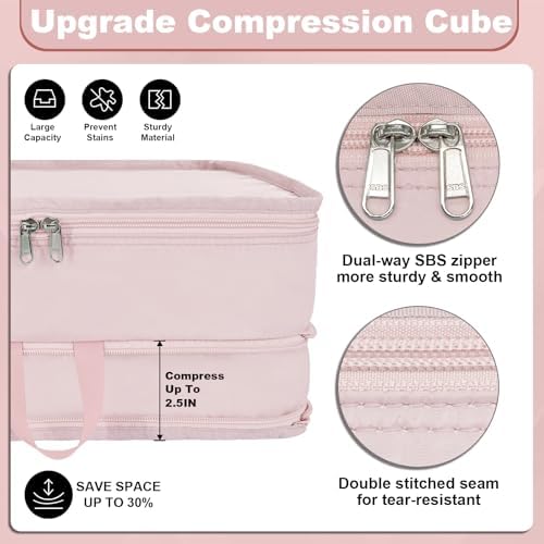 Packing Cubes for Travel Packing Organizers Compression Travel Cubes - Image 3