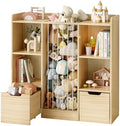 Toy Storage Organizer with Stuffed Animal Storage, Solid Pine Wooden Toy by EXPERLAM