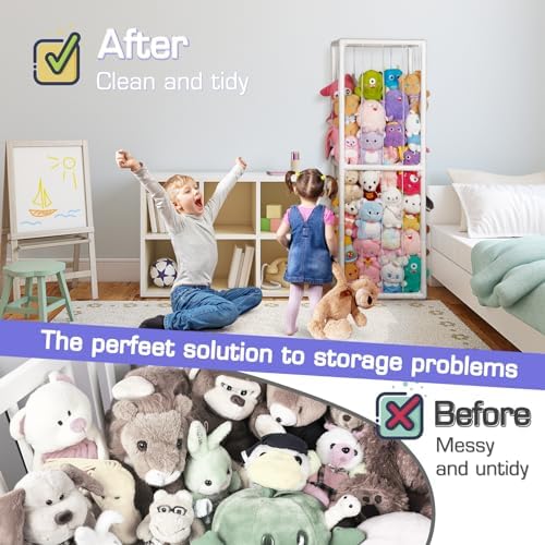 Stuffed Animal Storage Zoo Holder Space Save, PVC Stuffed Animal Organizer - Image 5