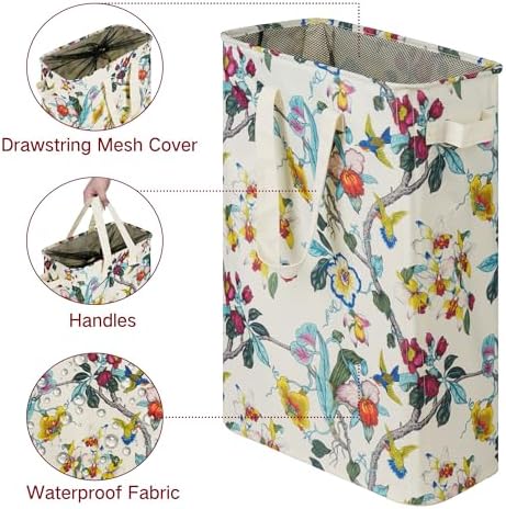efluky Slim Laundry Basket, Narrow Laundry Hamper - Image 3