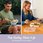 Bentgo Prep Meal Prep Kit, 2 & 3-Compartment Containers, 60 Piece Set - Image 3