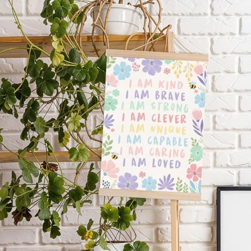 DNEULYR Pastel Floral Motivational Wall Art Poster 12x16 Inches - Image 4