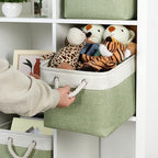 Temary Fabric Storage Baskets 4Pack Storage Bins Decorative Basket - Image 6