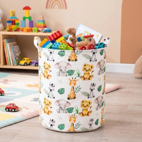 Kids Laundry Basket Waterproof Woodland Animals Baby Laundry Hamper Dirty - Image 3
