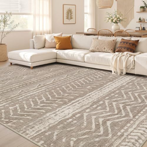 Nakagishi Area Rug Living Room Rugs: 12x18 Large Soft Machine Washable Boho by NakagishiAreaRug