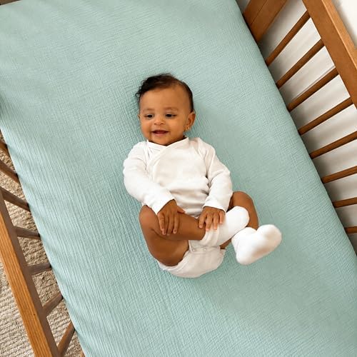 Newton Baby Deluxe Crib Sheet 2-Pack, Organic Gauze - Image 6