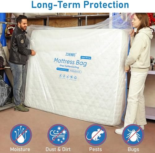 ZCHENBS® - King Mattress Bags for Moving, Waterproof Storage Bag - Image 6