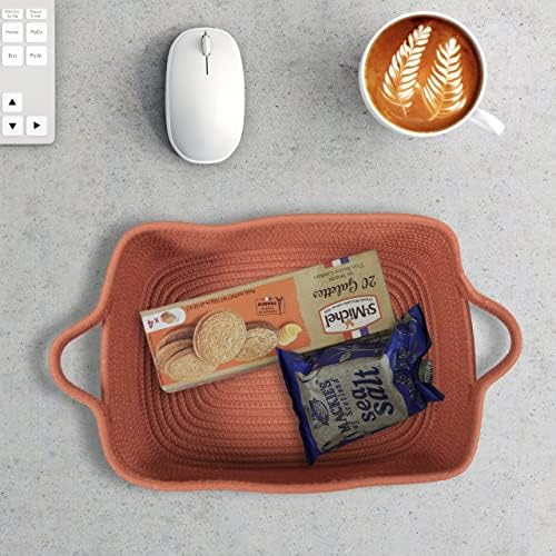 XUANGUO Medium Woven Cotton Rope Storage Basket - Image 5