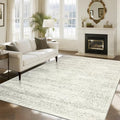 Washable Rugs 8x10 Area Rug for Living Room, Dining Room-Beige Green by Srugn