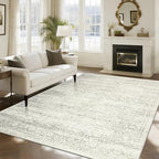 Washable Rugs 8x10 Area Rug for Living Room, Dining Room-Beige Green by Srugn
