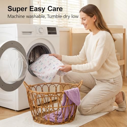 4 Pack Baby Crib Sheets for Girls - Image 7