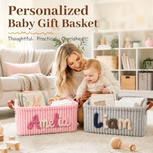 Personalized Baby Storage Basket - Image 4