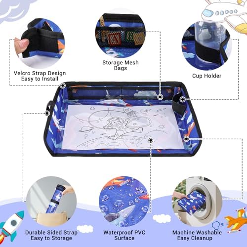 COOLBEBE Airplane Tray Table Cover, Foldable Travel Tray Cover - Image 6