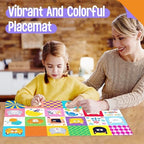 6 Pack Placemats for Kids, Non-Slip Washable Dining Mats, Reusable Cat-Themed - Image 7