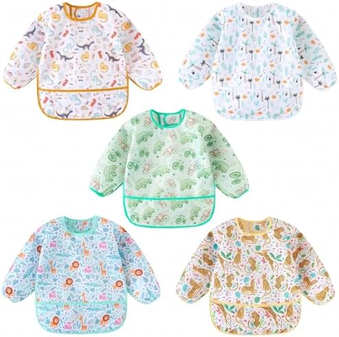 Long Sleeved Bibs, Lightweight Waterproof Shirt Bibs by HaimoBurg