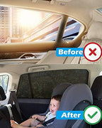 Tevlaphee Car Sunshade Kids, Universal Sun Visor Car Net Sunscreen Baby - Image 5