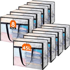 Lifewit 8 Pack Clear Storage Bags, 45L Clothes Organizer by Lifewit