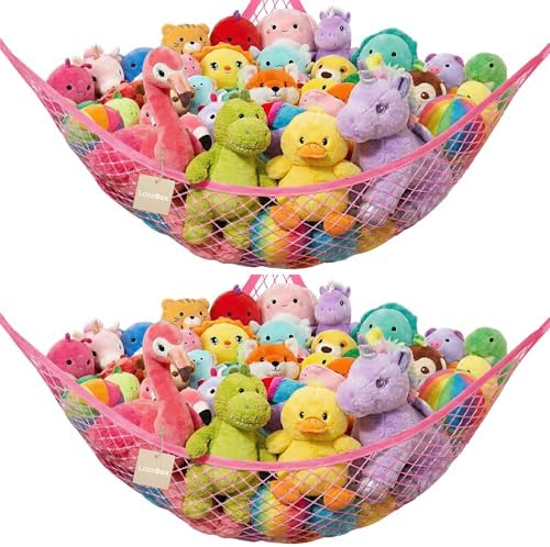 Lazebox Stuffed Animal Net Hammock by Lazebox