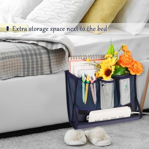 Bedside Caddy Organizer for Dorm Bed Rails - Image 3