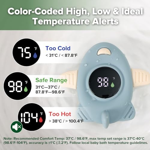 Haakaa Silicone Baby Bath Thermometer – Water Temperature Thermometer - Image 3