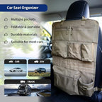 Backseat Car Organizer, Tactical Car Seat Back Organizer, Kick Mats Back Seat - Image 2