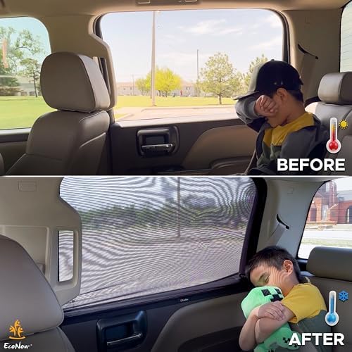 EcoNour Car Rear Window Sun Shades Compatible - Image 5