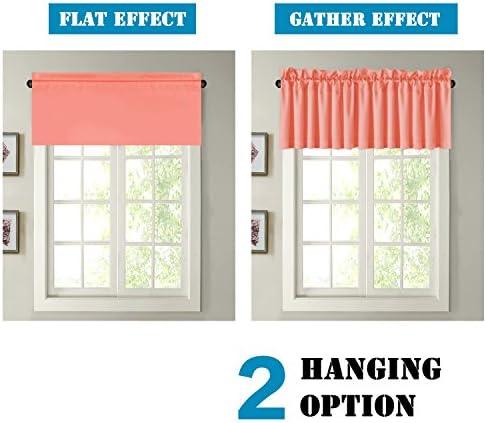 H.VERSAILTEX Blackout Valances for Windows, Short Window Valances Curtains for - Image 6