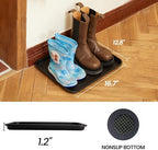 WATANIYA PET Boot Tray for Entryway Indoor, Heavy Duty Shoe Mat Tray 2 Packs - Image 2