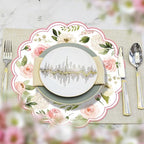 50PCS Floral Paper Placemats, 13.5in Summer Table Mats - Image 4