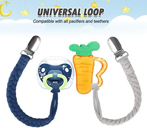 POKIPAW Pacifier Clip for Boys and Girls, 6 Pack Baby Pacifier Holder Leash - Image 6