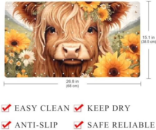 Non Slip Shower Mat Bathtub Mat 15.1x26.8 Inch, Quick Dry Bath Mat - Image 4
