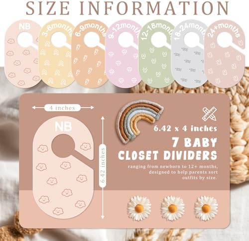 slapaflife Baby Closet Dividers, Double-Sided Cute Design Baby Clothes Dividers - Image 2