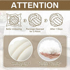 Namalu 10.6 Inches 2 Pcs Knot Pillow Decorative Throw Pillow, Cream White - Image 6