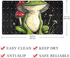 Shower Mat Non Slip 26.8 x 15.1 Inches, Mushrooms Frog Bathtub Mat Shower Stall - Image 4