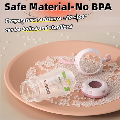 Oberni Baby Bottles, Weighted Straw Toddler Milk Bottles - Image 3