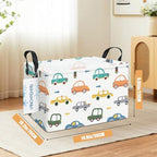Rectangular Collapsible Color Cars Storage Basket Nursery Organizer - Image 2