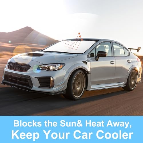 TINGLU Sun Shade for Subaru WRX 2015-2021 Accessories Windshield Sun Shade - Image 5