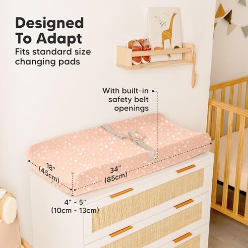 2-Pack Baby Changing Pad Cover for Girl - Image 4