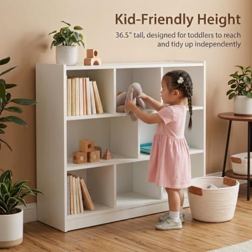 8 Cube Storage Organizer, Kids Cube Shelf Toy Storage - Image 5