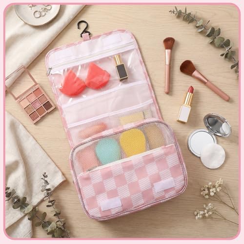 Hanging Toiletry Bag for Women, Portable Cosmetic Summer Beach Bag - Image 6