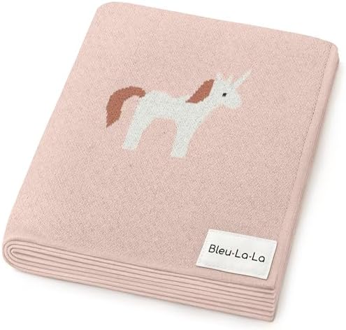 Baby Swaddle Blanket for Girls 100% Cotton Buttery Soft Cozy Receiving Swaddle by BleuLaLa
