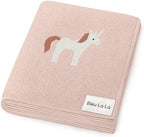 Baby Swaddle Blanket for Girls 100% Cotton Buttery Soft Cozy Receiving Swaddle by BleuLaLa